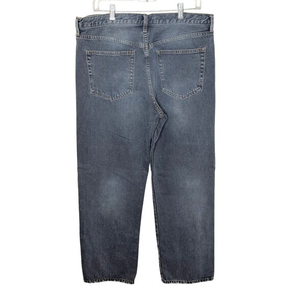 We The Free Jeans Womens Size 31 High-Rise Straight Button Fly Blue Denim - Picture 2 of 11